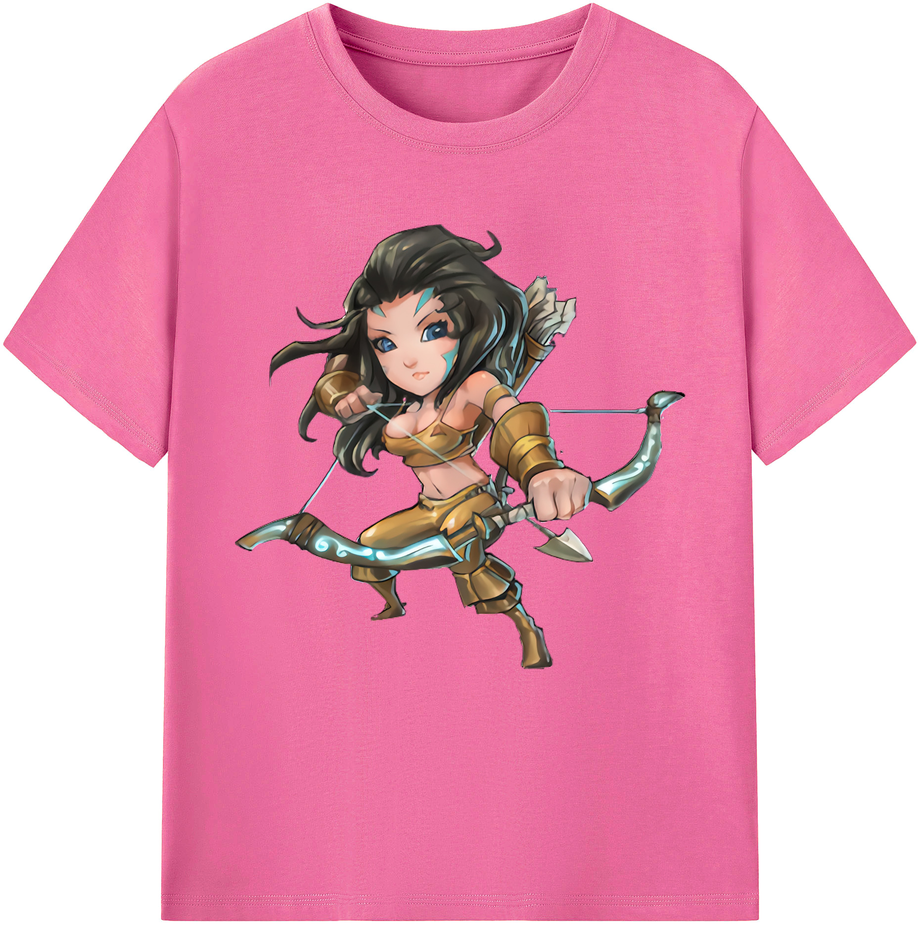 （画像用） リーグ・オブ・レジェンド League of Legends LOL レディースカジュアルプリントTシャツ（綿100％）